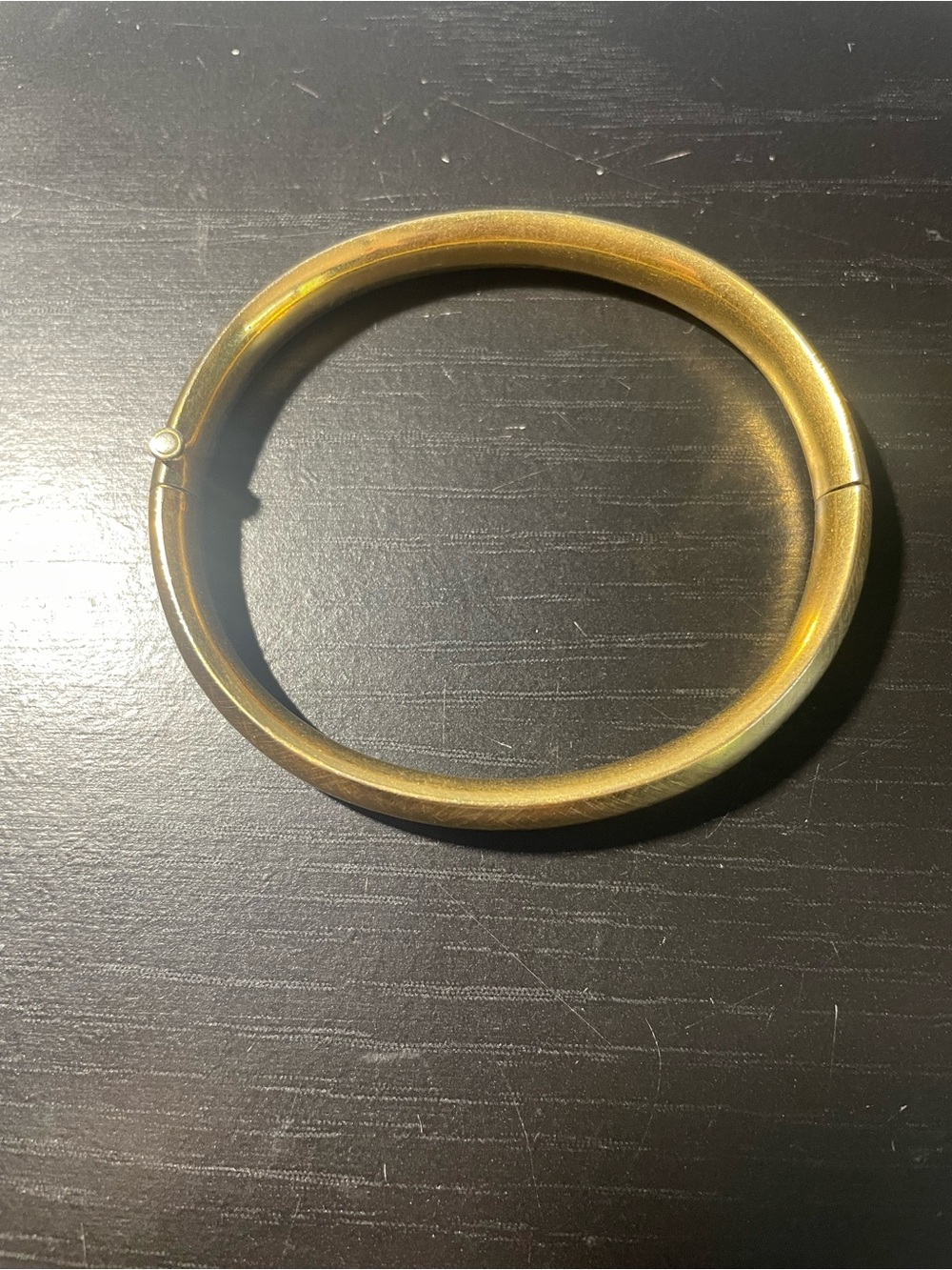 Gold-Tone Hinged Bangle Bracelet - Women's Accessory